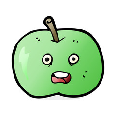 cartoon shiny apple