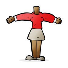 cartoon female body (add photos or mix and match cartoons)