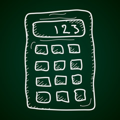 Simple doodle of a calculator