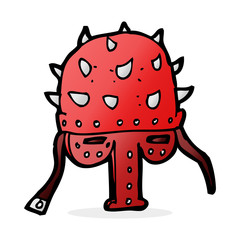 cartoon spiked helmet