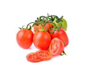  tomatoes  on white  background