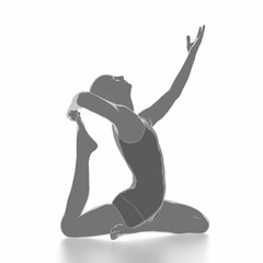 Work out and fitness concept - yoga
