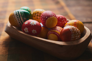 Easter eggs hand painted