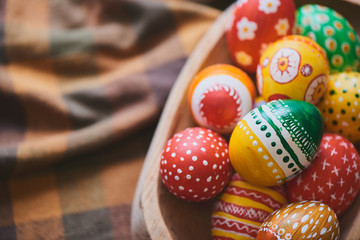 Easter eggs hand painted