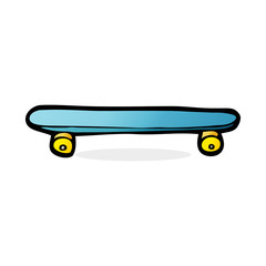 cartoon skateboard