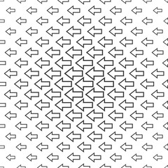 Fototapeta premium Seamless monochrome arrow pattern