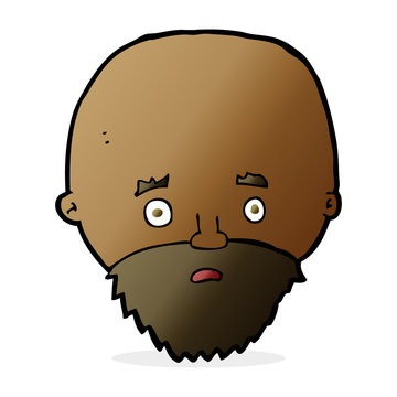 recommend clip art: cartoon shocked man with beard