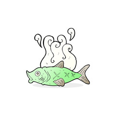 cartoon smelly fish