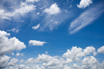 Obraz premium Blue sky with clouds