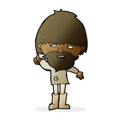 cartoon hippie man in wellington boots