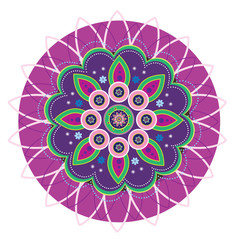 Flower pattern mandala