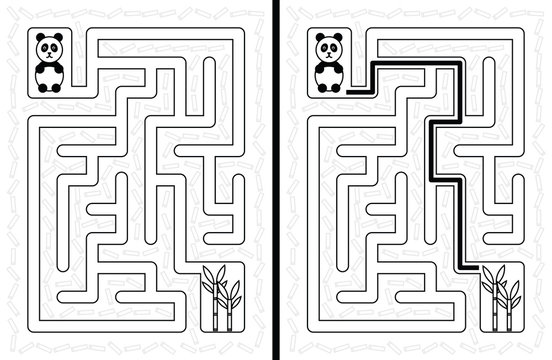 Easy panda maze