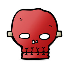 cartoon spooky skull mask