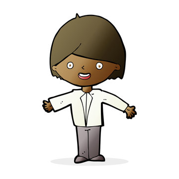 recommend clip art: cartoon happy man