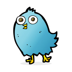 cartoon happy bird
