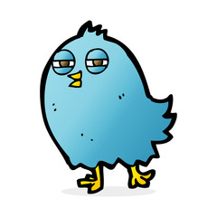 funny cartoon bird