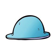 cartoon red bowler hat