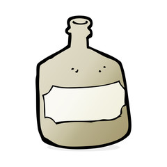 cartoon old whiskey bottle