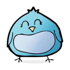 cartoon fat bird