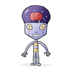 cartoon weird robot
