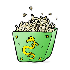 Obraz premium cartoon noodle box