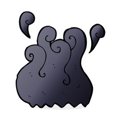 black smoke cartoon element