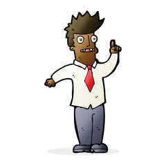cartoon man with idea