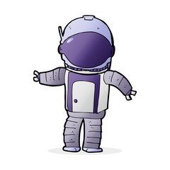 Obraz na płótnie Canvas cartoon astronaut