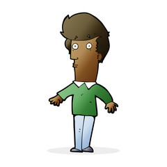 cartoon startled man