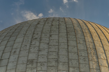 Fototapeta premium Dome of an observatory / planetarium during sunset