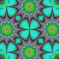 Star fractal design background