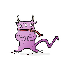 cartoon little demon