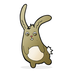Obraz premium funny cartoon rabbit