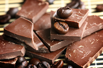 chocolate and coffee beans