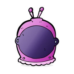 cartoon space helmet