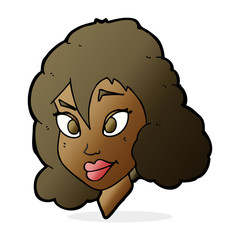 cartoon pretty woman