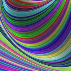 Color curves - abstract colorful fractal design
