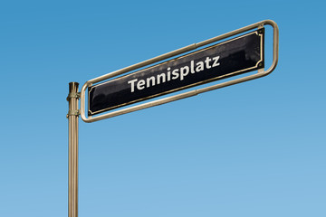 Schild 64 - Tennisplatz