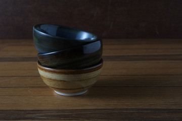 bowl with filter effect retro vintage style