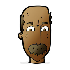 cartoon annnoyed old man