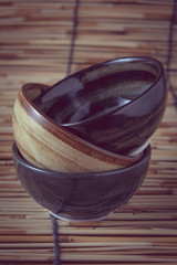 bowl with filter effect retro vintage style