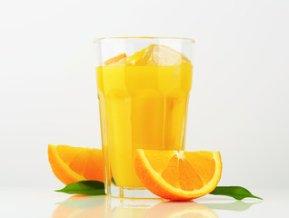 Glass of orange juice