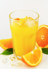 Glass of orange juice