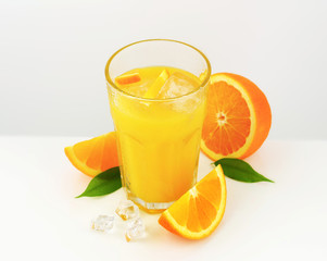 Glass of orange juice