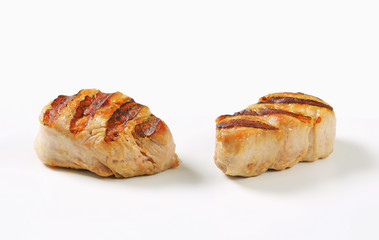 Grilled pork medallions