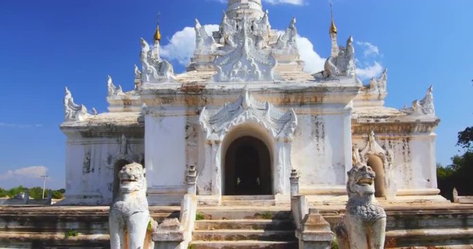 Buddhist temple architecture of ancient Inwa city in Myanmar (Burma), Mandalay