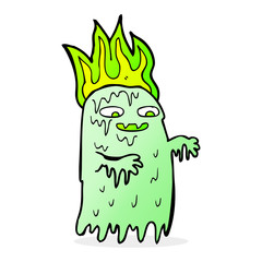 cartoon spooky ghost