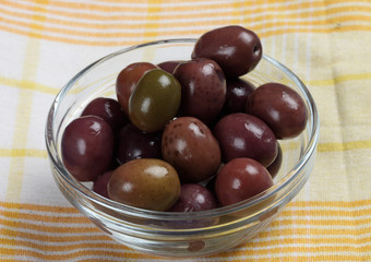marinated black olives