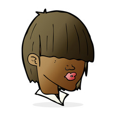 cartoon fashion haircut