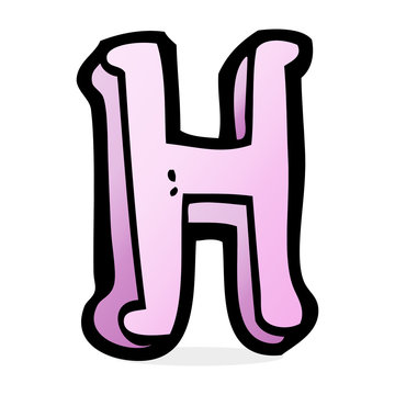 recommend clip art: cartoon letter H